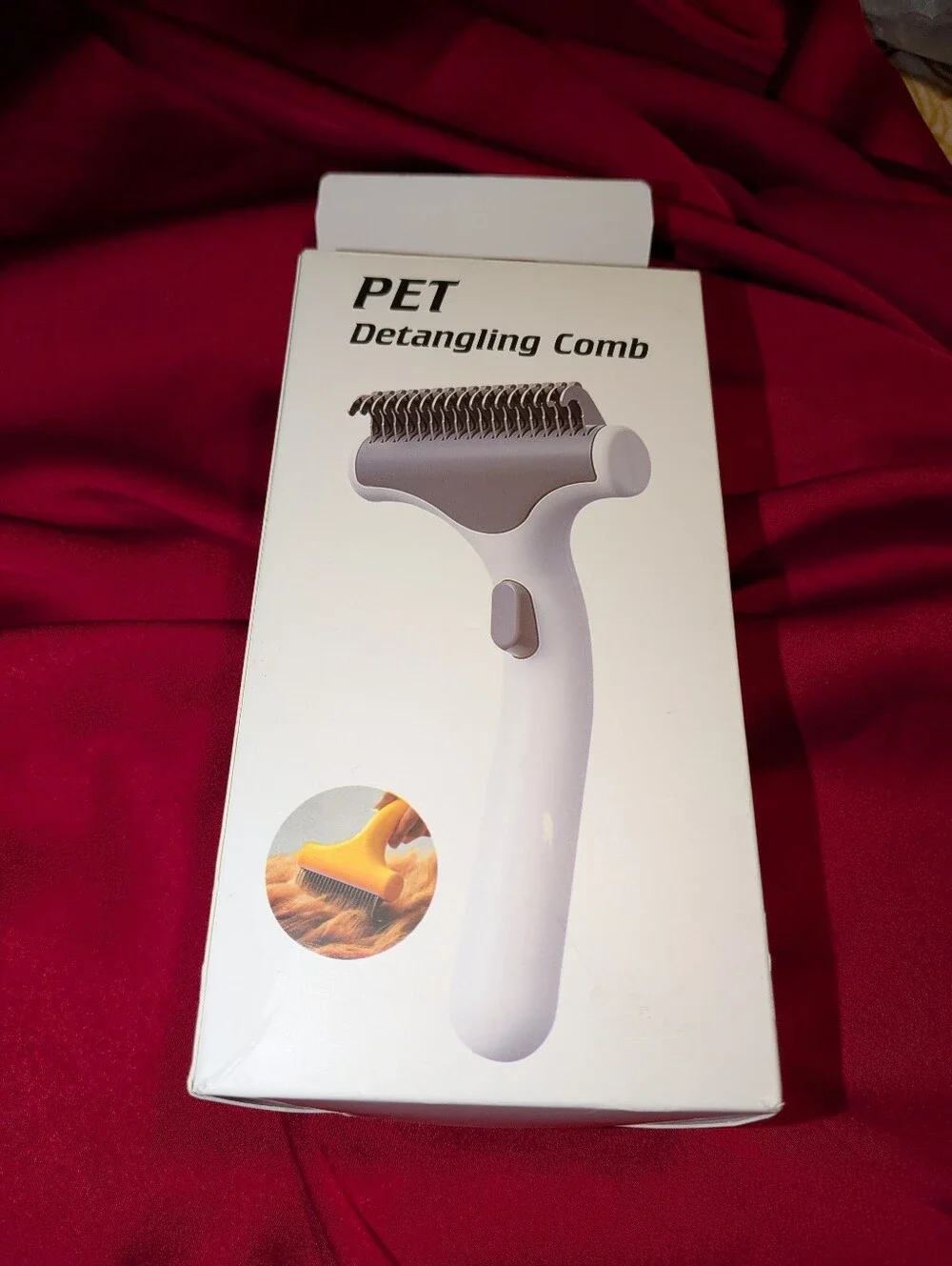 New Pet White Stainless Steel Grooming Rake for Dogs Hair